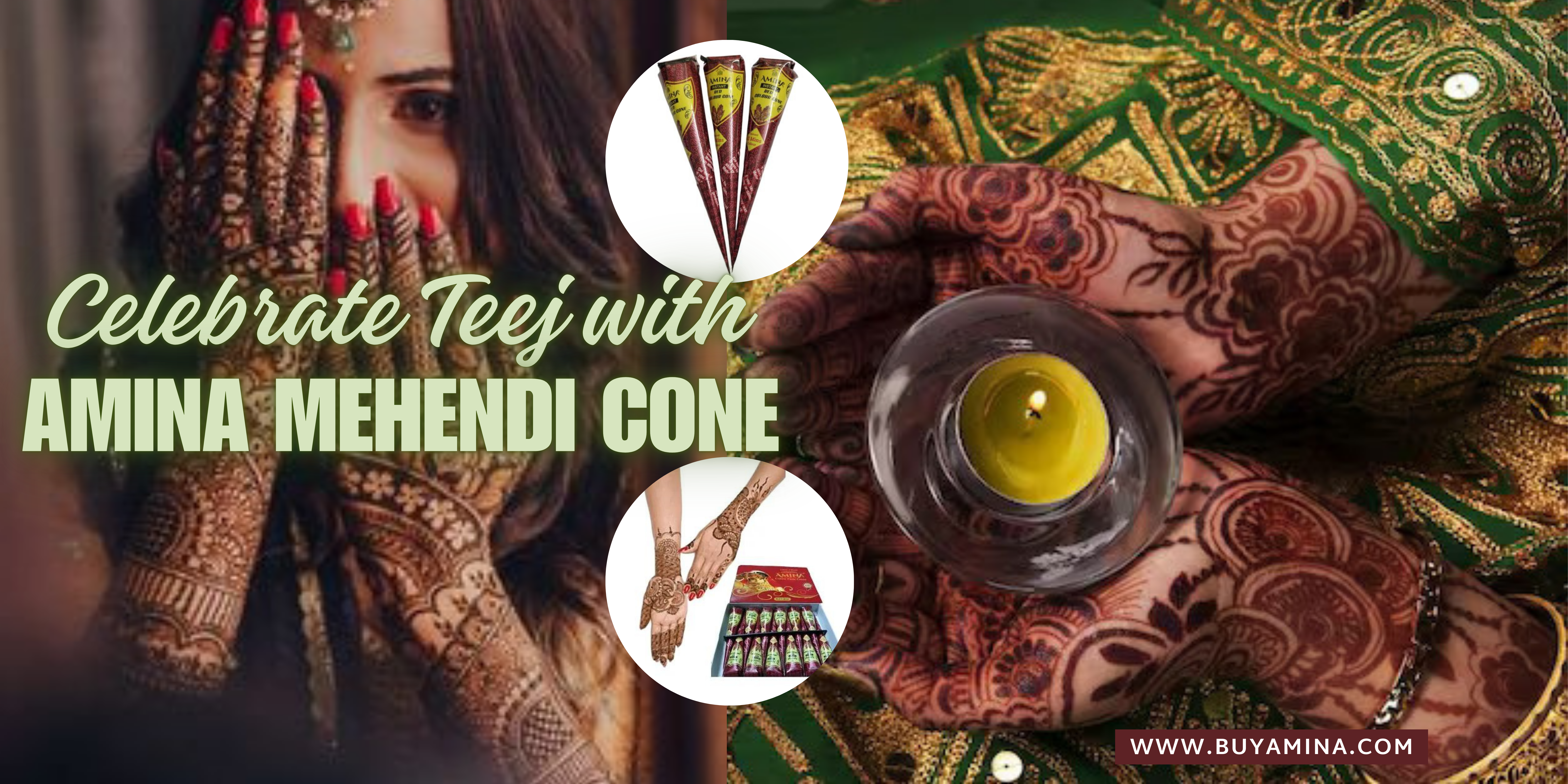 Celebrate Teej with Amina Mehendi Cone