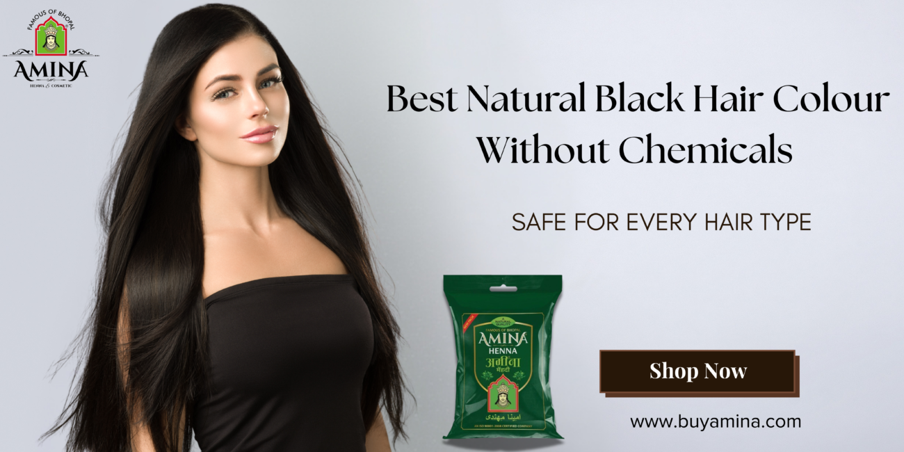 Natural black hair colour